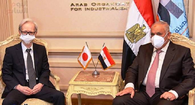 بالصور .. رئيس”العربية للتصنيع” يبحث مع السفير الياباني الشراكة وتوطين التكنولوجيا