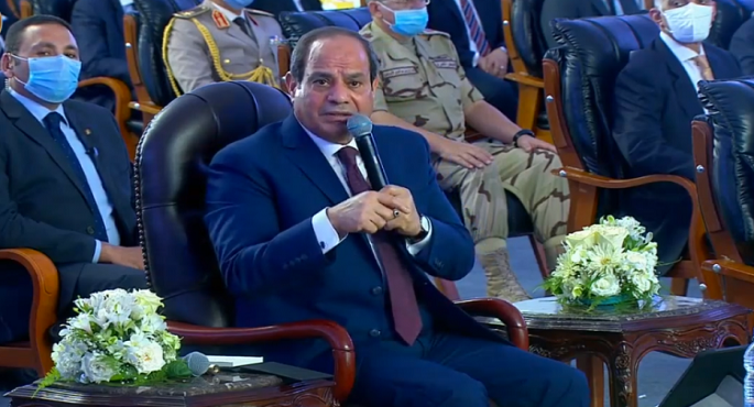 بالفيديو .. السيسى : المشروعات والإنجازات التى تقوم بها الدولة تهدف لمصلحة المواطن