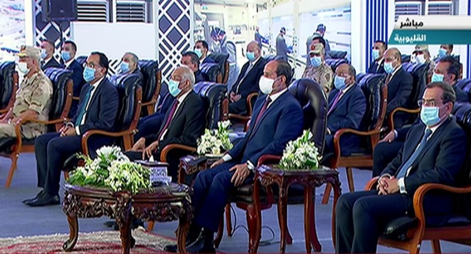 الرئيس السيسي يشهد افتتاح مجمع التكسير الهيدروجينى بمسطرد