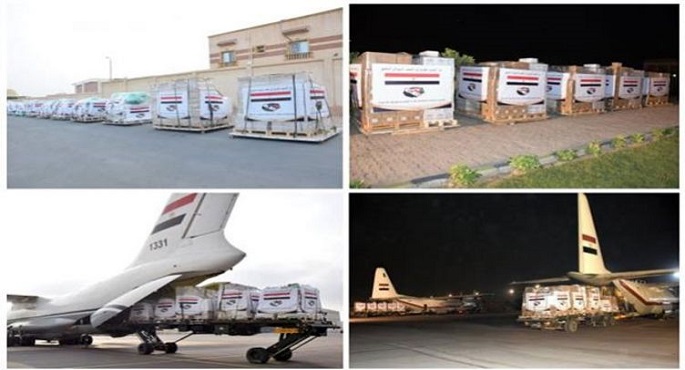 بالفيديو..تكثيف رحلات الجسر الجوي المخصص لنقل المساعدات إلى السودان
