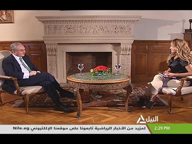 حوار خاص لقناة النيل للأخبار مع وزير خارجية أرمينيا زوهراب مناتساكنيان