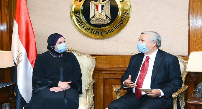 نيفين جامع تبحث مع السفير الاندونيسى سبل تعزيز التعاون الاقتصادى المشترك
