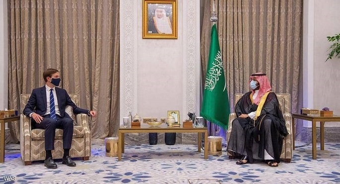 ولي العهد السعودي يبحث مع كوشنر آفاق عملية السلام