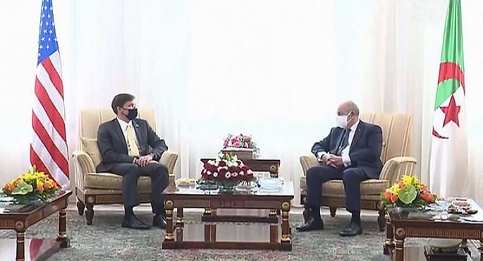 الرئيس الجزائري يستقبل وزير الدفاع الأمريكي