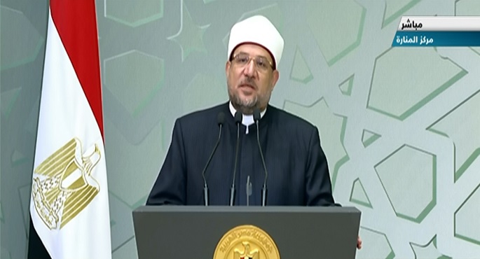 وزير الأوقاف في احتفالية المولد النبوي : الترجمة الحقيقية لحب رسول الله هى اتباع سنته وحسن الاقتداء به