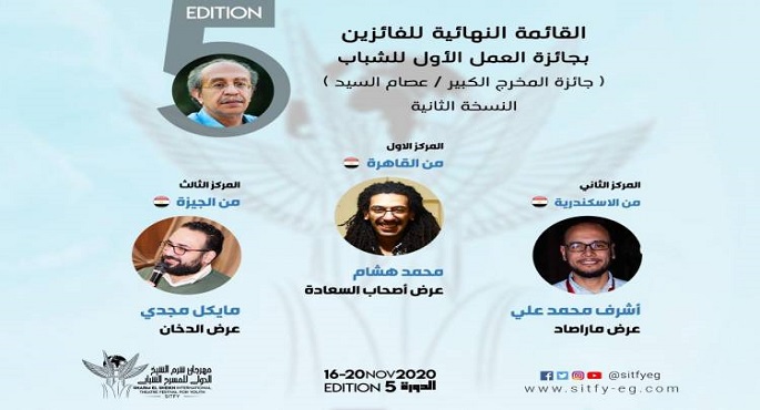 مهرجان شرم الشيخ للمسرح الشبابى يعلن الفائزين بجائزة العمل الأول