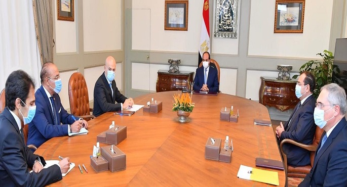 السيسي يوجه بمواصلة التعاون المكثف مع شركة “إينى” للبترول وتسهيل  التوسع بأنشطتها بمصر