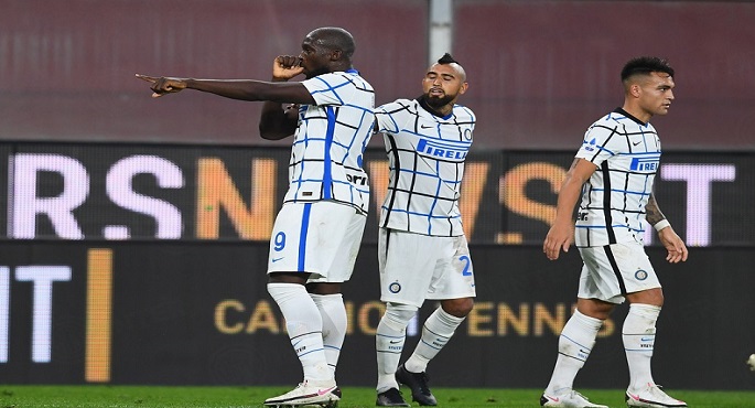 فوز انتر ميلان على جنوى 2 – صفر بالدوري الإيطالي لكرة القدم