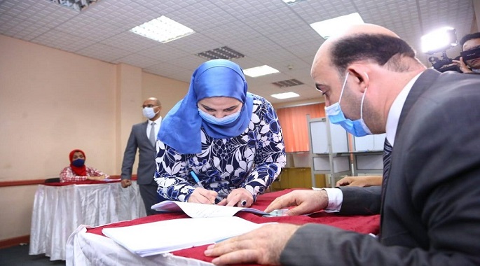 بالصور .. وزيرة التضامن تدعو المواطنين للالتزام بالإجراءات الاحترازية خلال مشاركتهم بانتخابات النواب