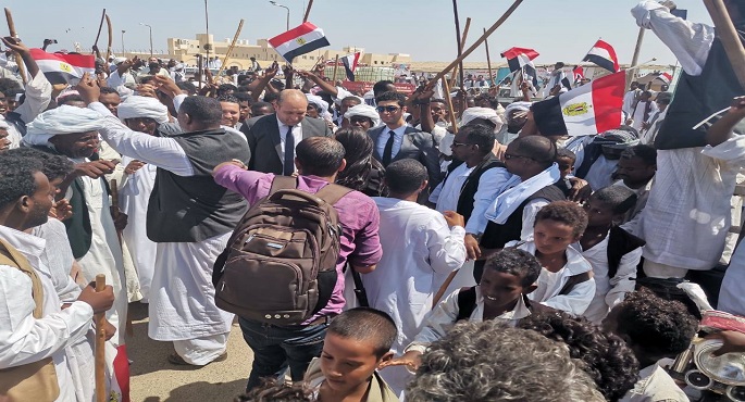 بالصور..مشايخ شلاتين وحلايب وأبورماد: ندعم السيسي في حربه ضد الإرهاب وسعداء بتمكين الشباب