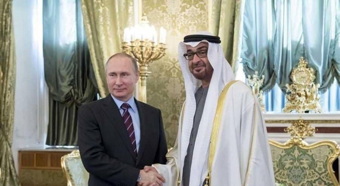 ولي عهد أبوظبي يبحث مع الرئيس الروسي تعزيز التعاون والشراكة الاستراتيجية