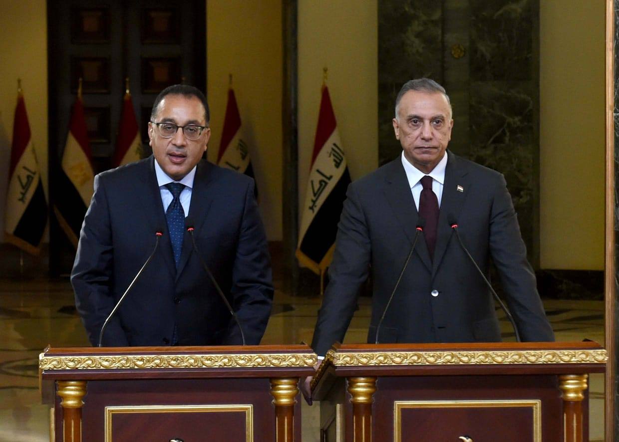 فى مؤتمر صحفى مشترك مع رئيس وزراء العراق .. مدبولى : التشديد على مصالح الدولتين في الحفاظ على حقوقهما المائية باعتباره أمرا يمس الأمن القومي العربي