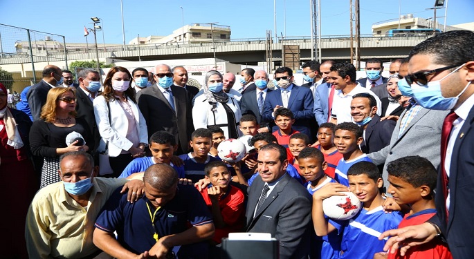 بالصور.. وزيرة التضامن الاجتماعي تفتتح أكبر مجمع لأطفال وكبار بلا مأوى