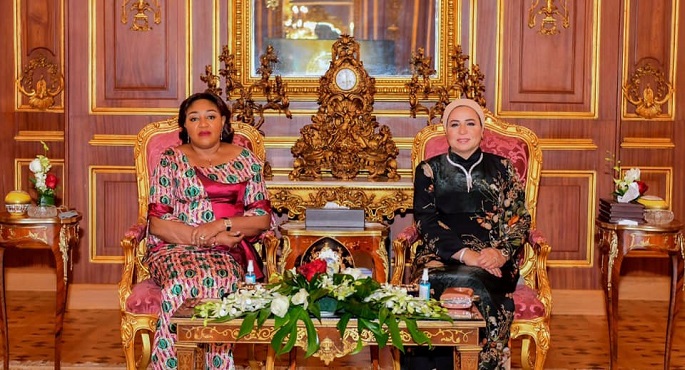 بالصور.. قرينة الرئيس السيسي: سعدت بلقاء قرينة رئيس جمهورية الكونغو الديمقراطية خلال زيارتها لمصر
