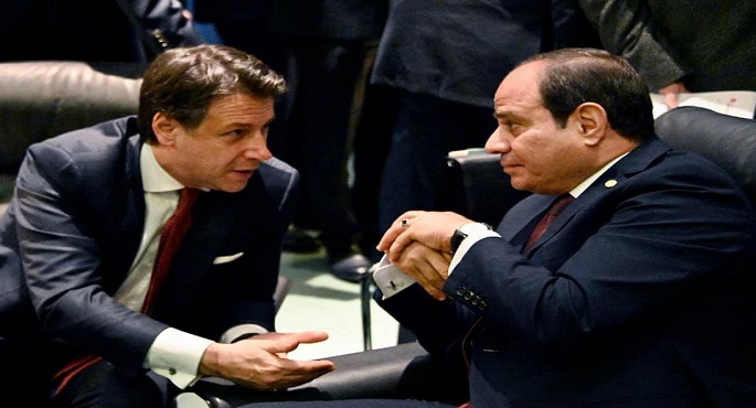 الرئيس السيسي يبحث هاتفيا مع رئيس الوزراء الإيطالي العلاقات العسكرية والاقتصادية بين البلدين