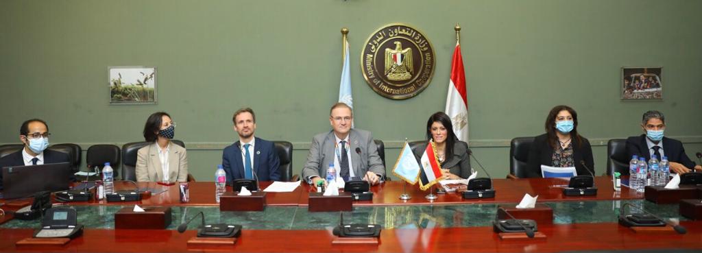 المشاط والمنسق الأمم المتحدة يترأسان الاجتماع الدوري للجنة التسيير الخاصة بالإطار الاستراتيجي للشراكة