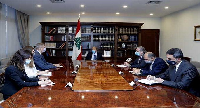 الرئيس اللبناني يبحث مع مسئول أممي المساعدات الدولية ومسار تشكيل الحكومة الجديدة
