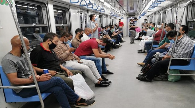 بدء تنفيذ قرار منع دخول محطات المترو بدون كمامات وتفعيل الغرامة اعتباراً من اليوم