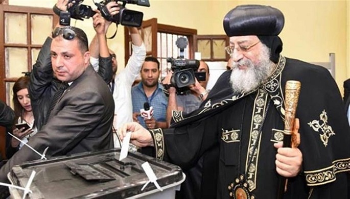 بالفيديو .. البابا تواضروس الثاني يدلي بصوته في انتخابات البرلمان