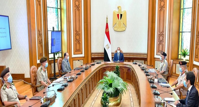 الرئيس السيسي يستعرض الموقف التنفيذي لمشروعات الطرق والعاصمة الإدارية