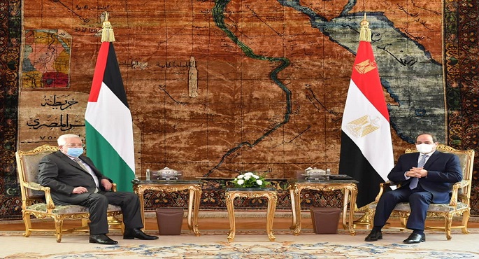 بالصور .. الرئيس السيسي يبحث مع الرئيس الفلسطيني مستجدات القضية الفلسطينية وعملية السلام في الشرق الأوسط.