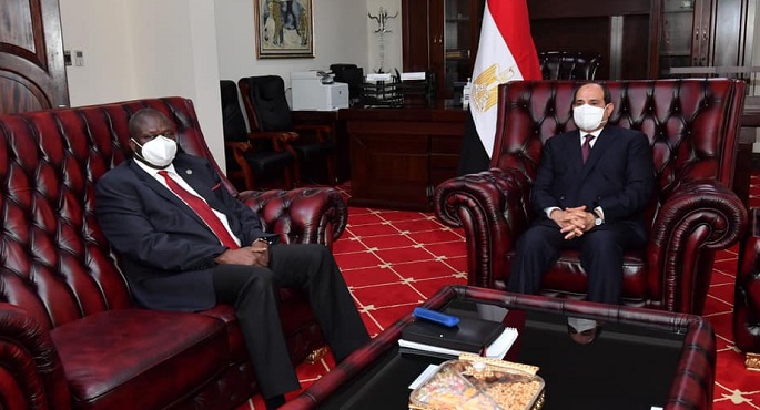 الرئيس السيسي يبحث مع النائب الأول لرئيس جمهورية جنوب السودان تطوير العلاقات الثنائية بين البلدين