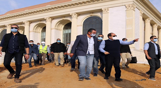 بالصور والفيديو .. السيسي يتفقد مدينة الفنون والثقافة بالعاصمة الإدارية