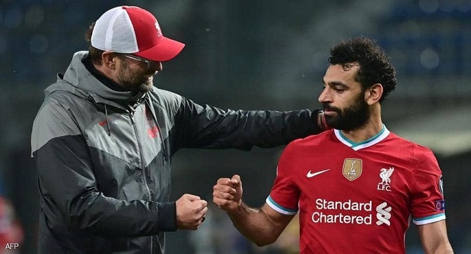 كلوب : صلاح تعافى من كورونا ويستعد للعودة لليفربول
