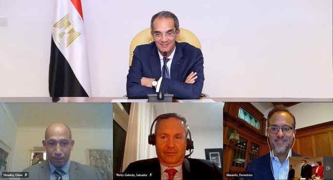 بالصور.. وزير الاتصالات يشهد توقيع مذكرة تفاهم بين “ايتيدا” و “فيزا” لدعم ريادة الأعمال