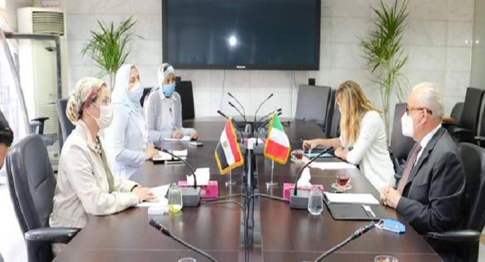 وزيرة البيئة تبحث مع سفير ايطاليا بالقاهرة التنوع البيولوجى وتغير المناخ
