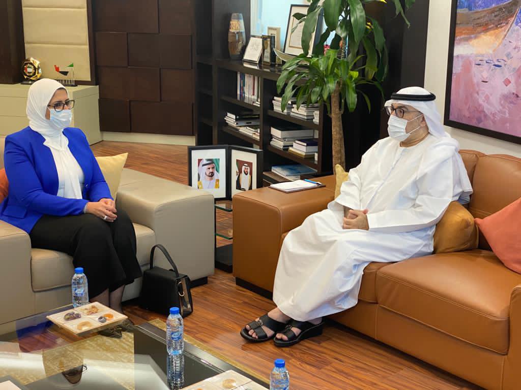 بالصور.. وزيرة الصحة تلتقي نظيرها الإماراتي.. وتنقل رسالة شكر من الرئيس السيسي لدولة الإمارات الشقيقة