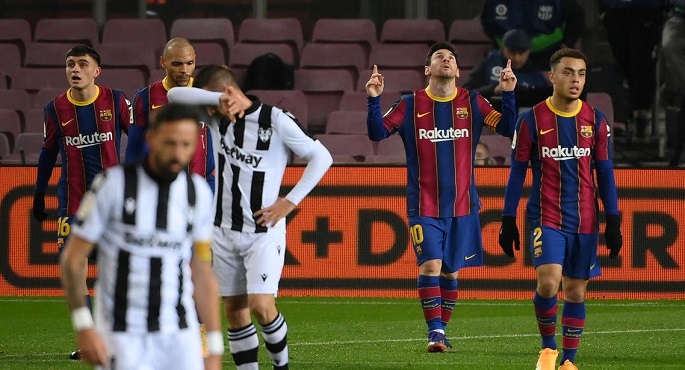 ميسي يقود برشلونة لتحقيق الفوز علي ليفانتي بهدف نظيف في الليجا