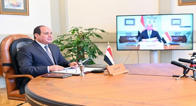 بالفيديو والصور.. الرئيس السيسي يؤكد ضرورة مضاعفة الجهد لتعويض ضرر كورونا على اقتصاديات وصحة وأمن شعوب إفريقيا