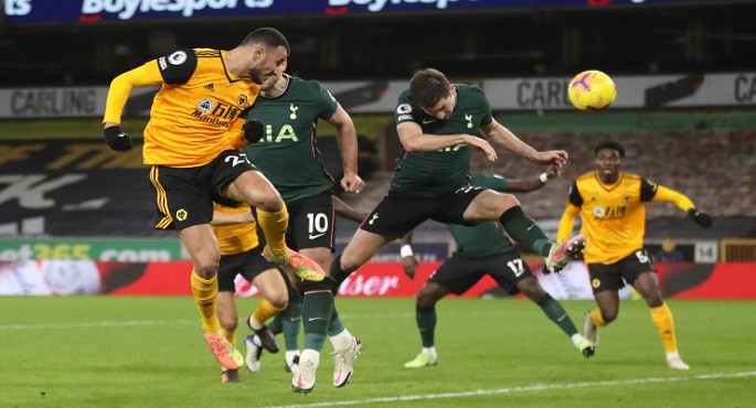 تعادل توتنهام مع وولفرهامبتون 1/1 في الدوري الإنجليزي الممتاز