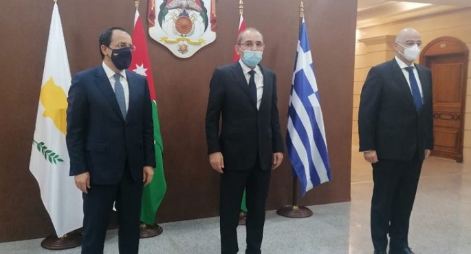 “استفزازات تركيا” بشرق المتوسط محور اجتماع أردني يوناني قبرصي في عمّان
