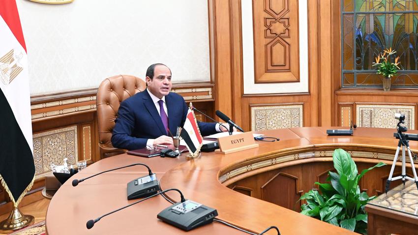 كلمة الرئيس عبد الفتاح السيسي خلال المؤتمر الدولي الخاص بدعم الشعب اللبناني