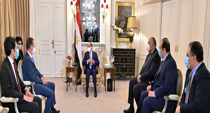 الرئيس السيسي يستقبل رئيس مجموعة إيرباص ويعرب عن تطلع مصر لمواصلة التعاون معها