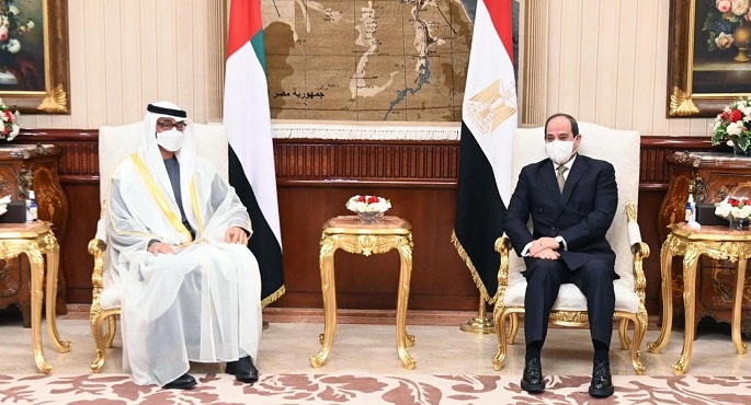 بالصور.. خلال استقباله ولي عهد أبو ظبي.. الرئيس السيسي يرحب بانضمام الإمارات لمنتدى غاز شرق المتوسط كمراقب