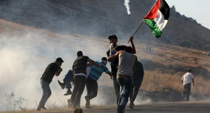 الاحتلال الإسرائيلي يقمع المتظاهرين الفلسطينيين ويمنعهم من الوصول لأراضيهم