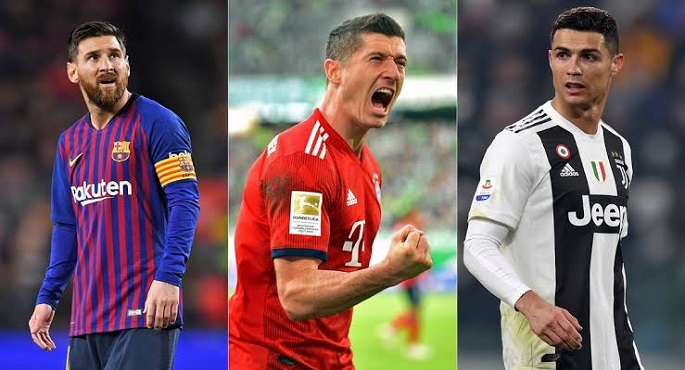 ميسي ورونالدو وليفاندوفسكي بالقائمة النهائية لجائزة أفضل لاعب في العالم