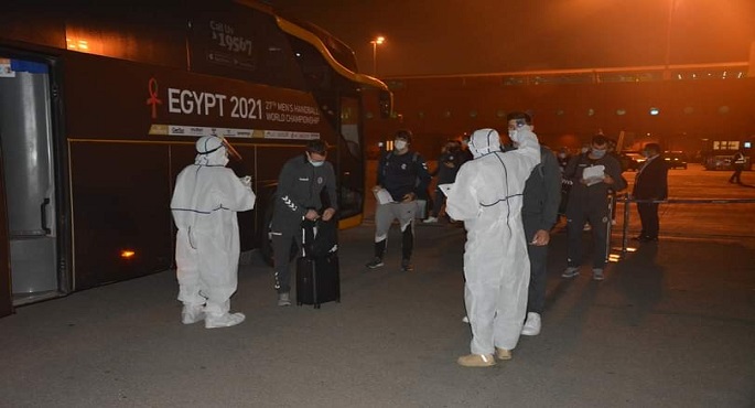 بالصور.. منتخب الأرجنتين لليد يصل القاهرة للمشاركة فى كأس العالم