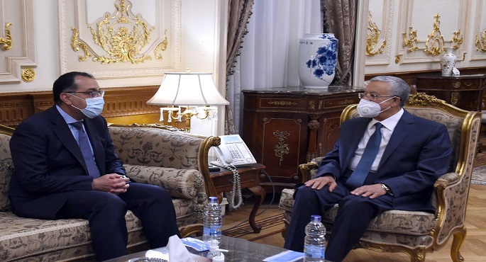 بالصور.. خلال لقائه رئيس مجلس النواب.. مدبولي: توجيه للحكومة بالتعاون الكامل مع المجلس