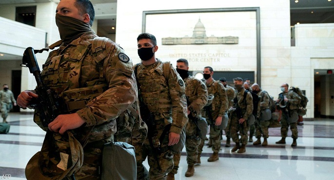 20 ألف عنصر من الحرس الوطني سيتم نشرهم في واشنطن لتأمين تنصيب بايدن رئيسا لأمريكا