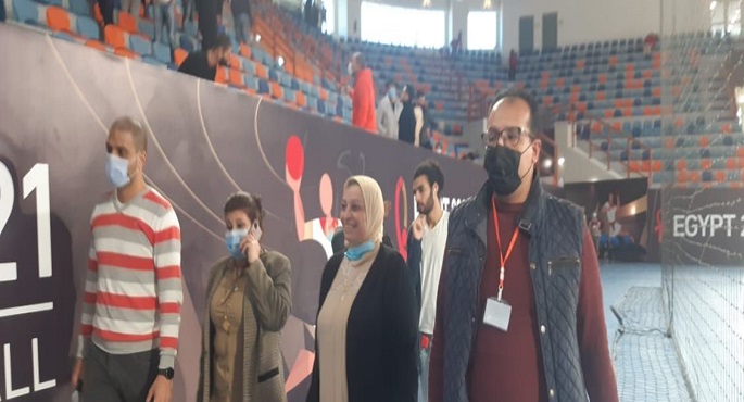 لجنة المتطوعين لبطولة العالم لكرة اليد تتابع تدريبات المتطوعين بصالة برج العرب بالإسكندرية