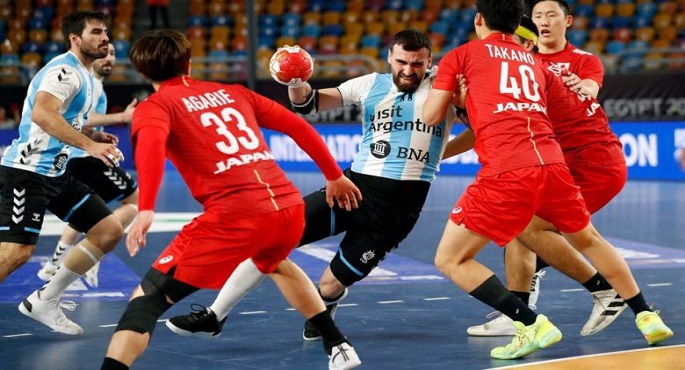 الأرجنتين تفوز على اليابان 28-24 بالدور الرئيسي لمونديال اليد “مصر 2021”