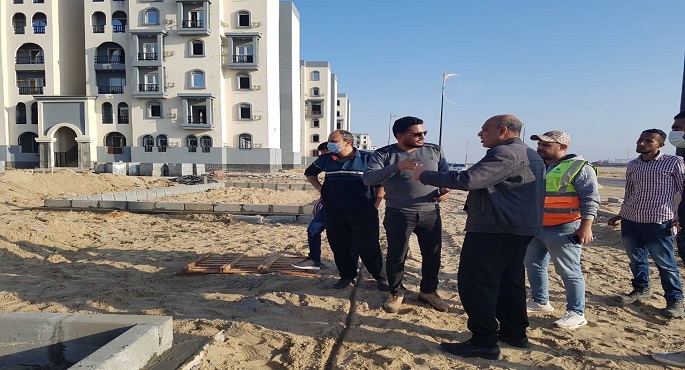 بالصور.. مسئولو الإسكان يتفقدون مشروعات مدينة المنصورة الجديدة