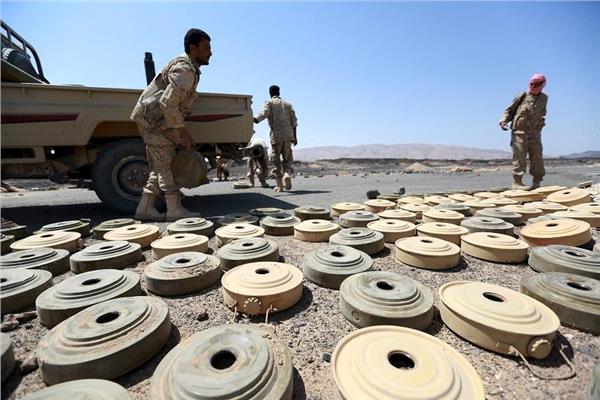 إتلاف 1600 لغم زرعتها مليشيا الحوثي في منطقة باب المندب باليمن