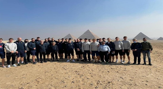 بالصور.. منتخبات تشيلي والسويد وروسيا بمونديال اليد تزور الأهرامات
