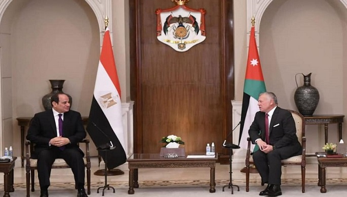 بالصور .. الرئيس السيسي والعاهل الأردني يبحثان تعزيز التعاون الثنائي ويناقشان قضايا المنطقة وعلى رأسها القضية الفلسطينية