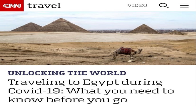 موقع (CNN Travel) يختار مصر كأحد الوجهات السياحية التي يمكن السفر إليها أثناء أزمة كورونا